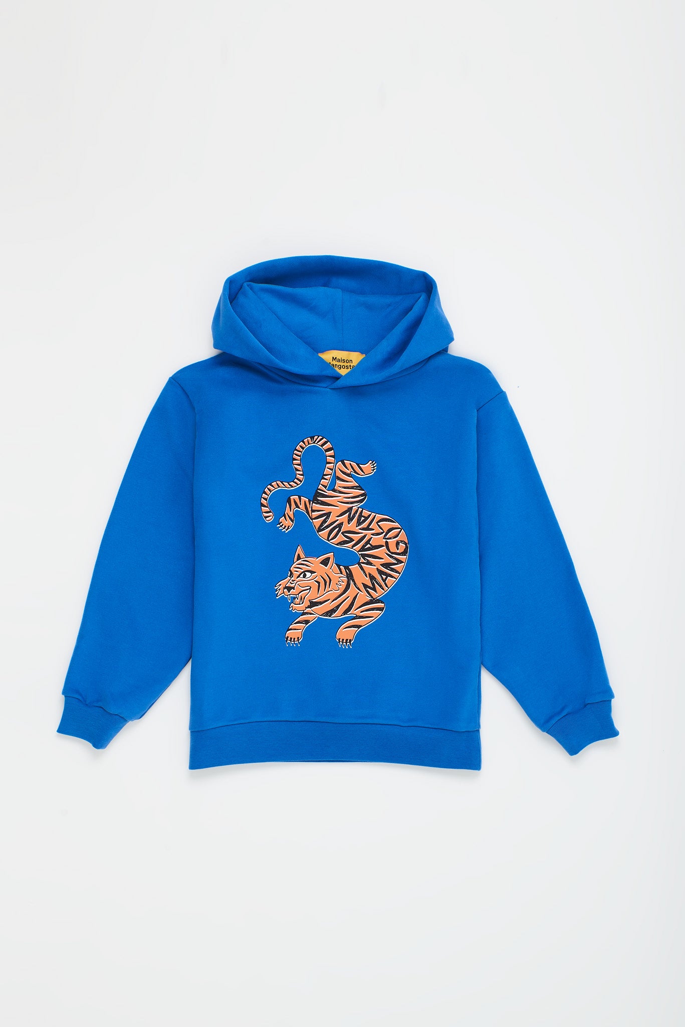 Maison Mangostan - tiger hoodie - blue