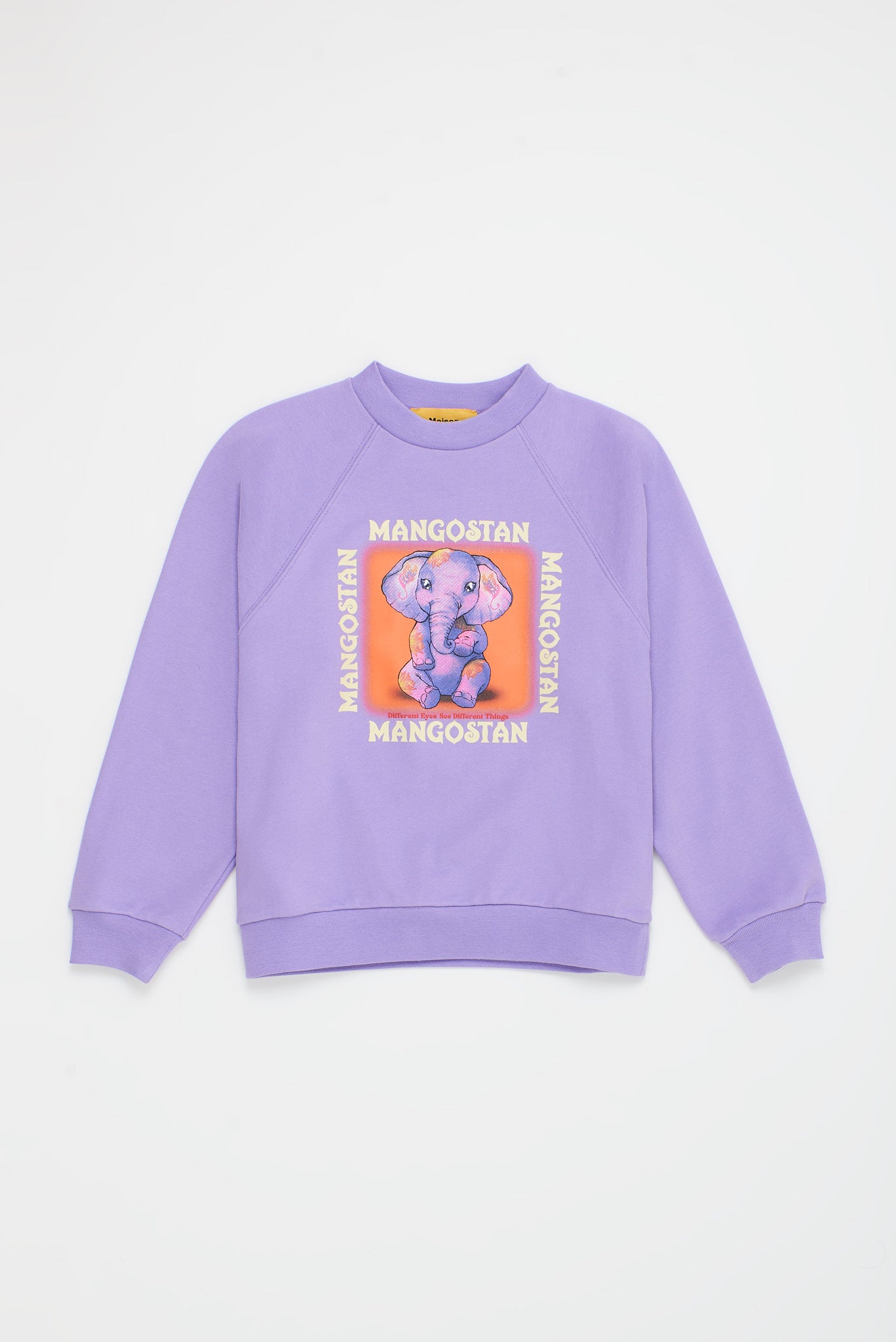 Maison Mangostan - sweet elephant sweatshirt - lilac