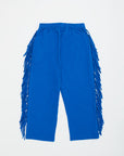 Maison Mangostan - fringes trousers - blue