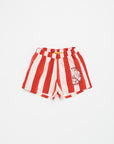 Maison Mangostan - hot swimshorts - white/red