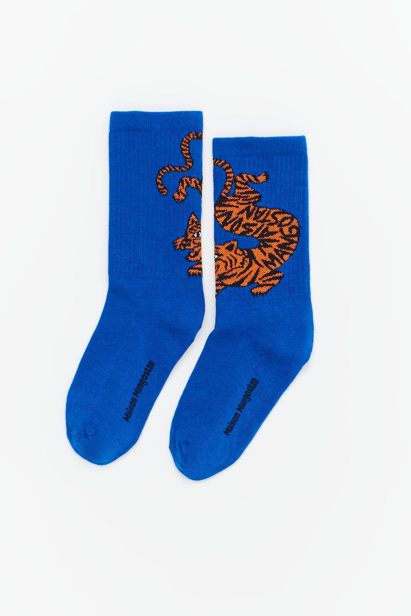 Maison Mangostan -  tiger socks - blue