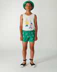 Weekend house kids - guest all over shorts - green