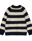 Maison Mangostan - i love knit sweater - blue/ivory