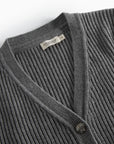 Marmar - tarono - wool/cotton cardigan - grey melange