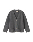 Marmar - tarono - wool/cotton cardigan - grey melange