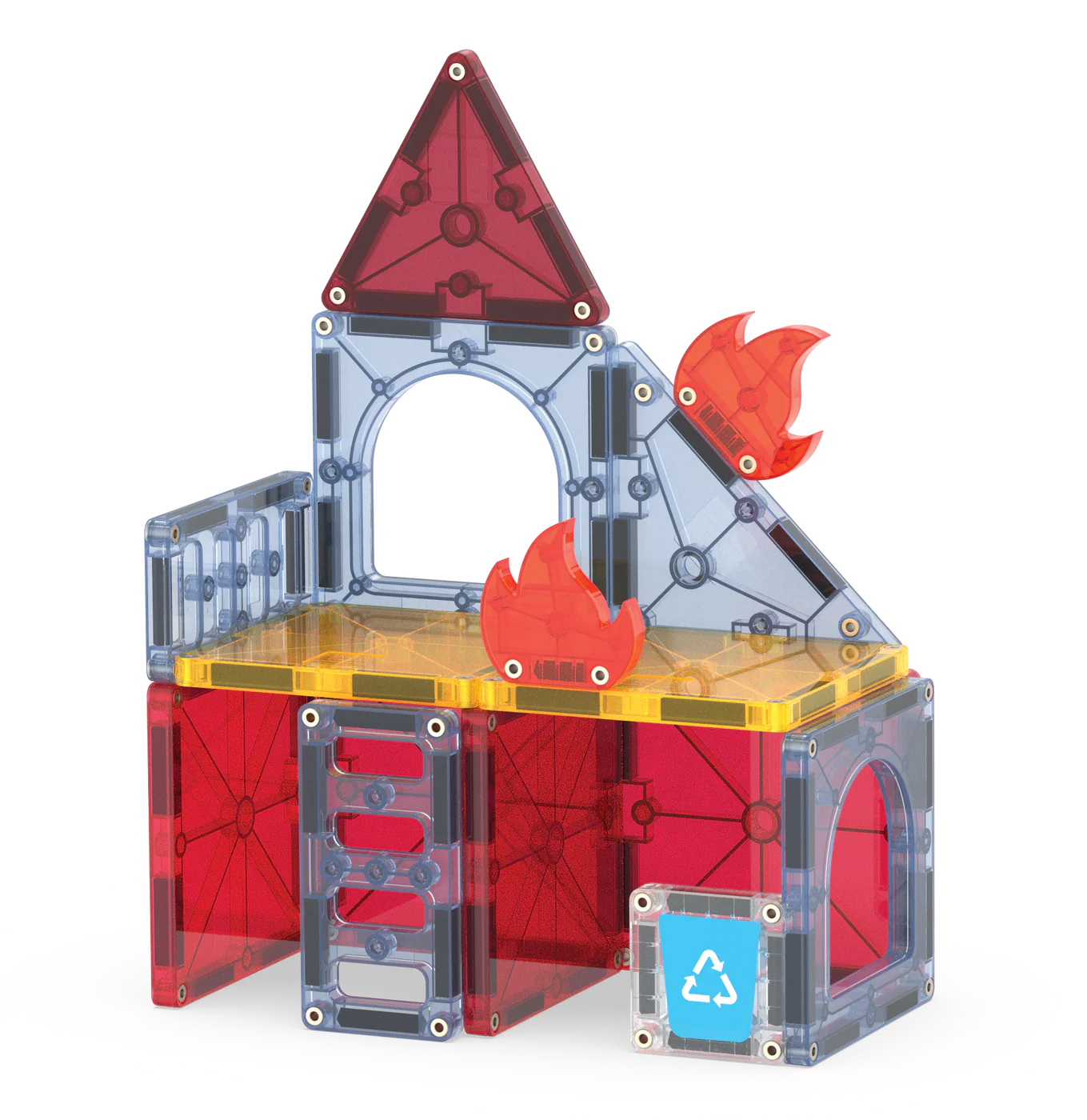 Magna Tiles - fire station - 27 pcs
