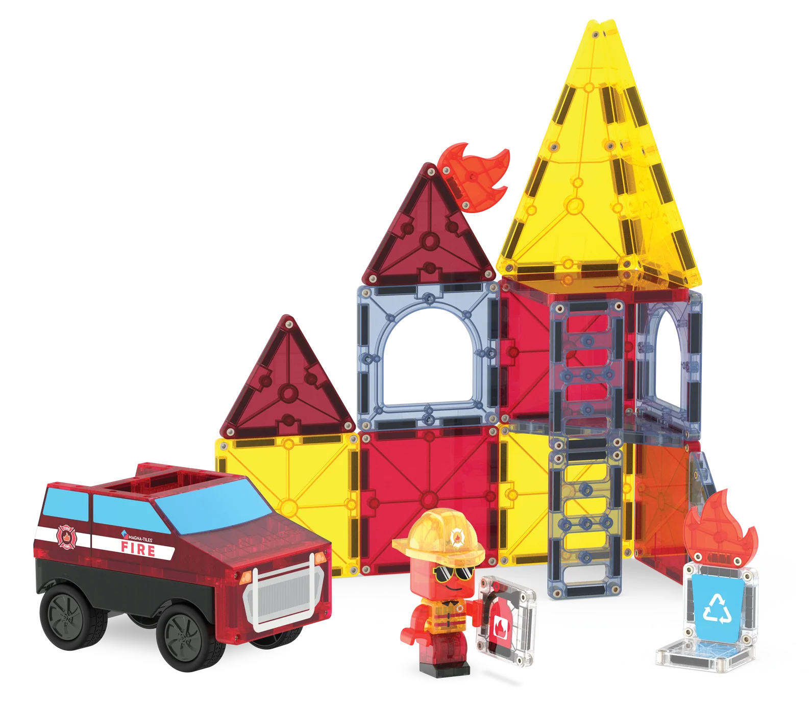Magna Tiles - fire station - 27 pcs