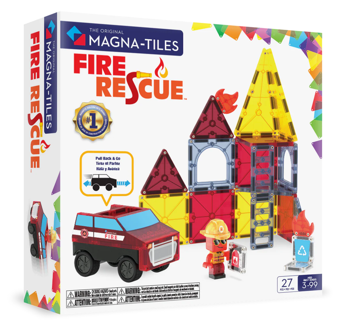 Magna Tiles - fire station - 27 pcs