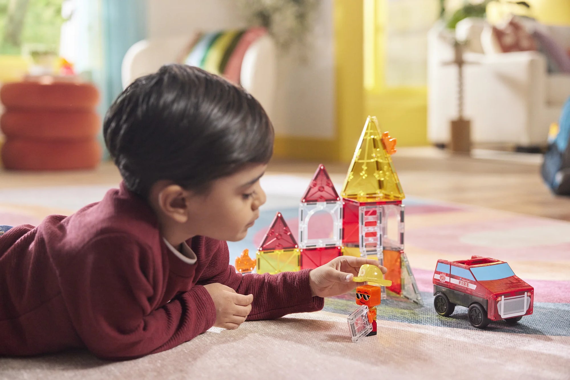 Magna Tiles - fire station - 27 pcs