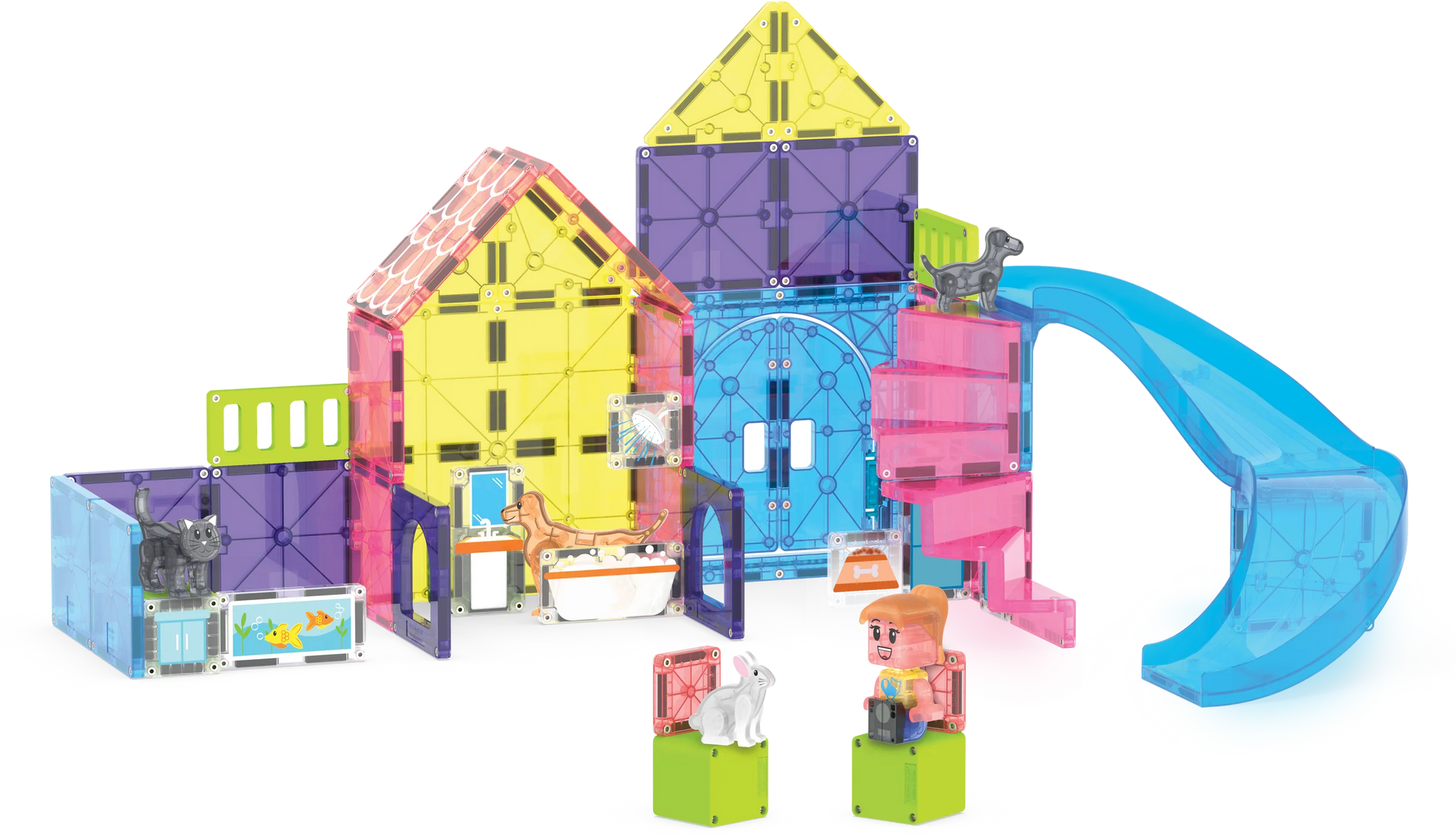 Magna Tiles - pet playhouse - 50 pcs