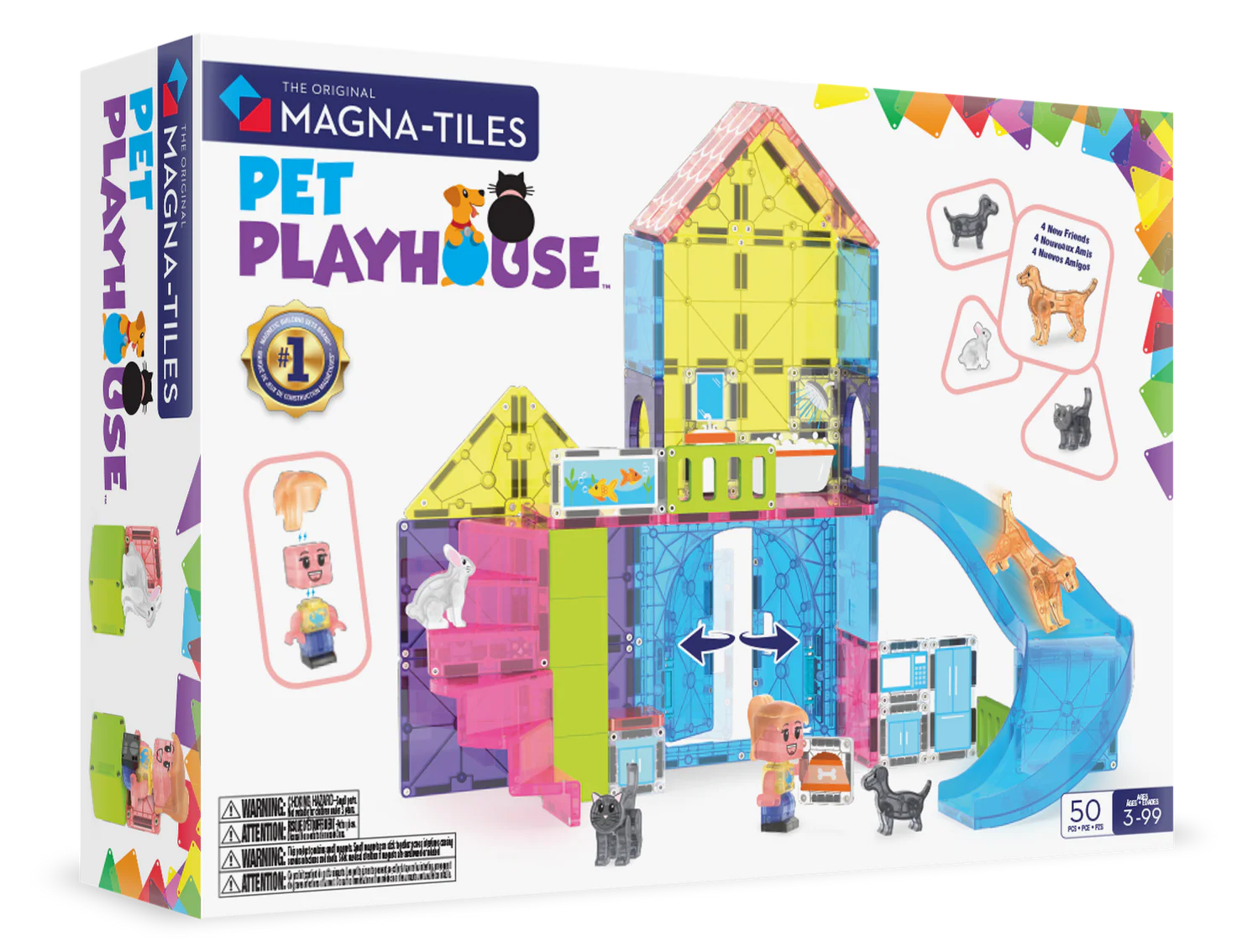 Magna Tiles - pet playhouse - 50 pcs