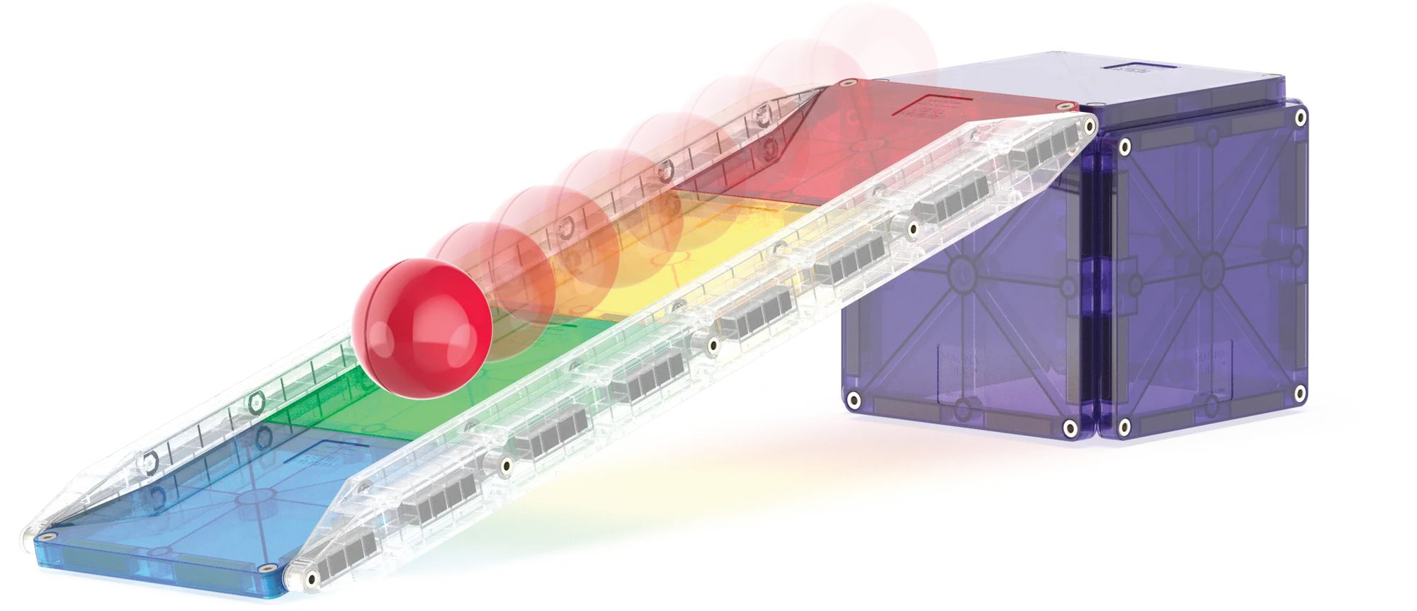 Magna Tiles - rail racers deluxe - 90 pcs