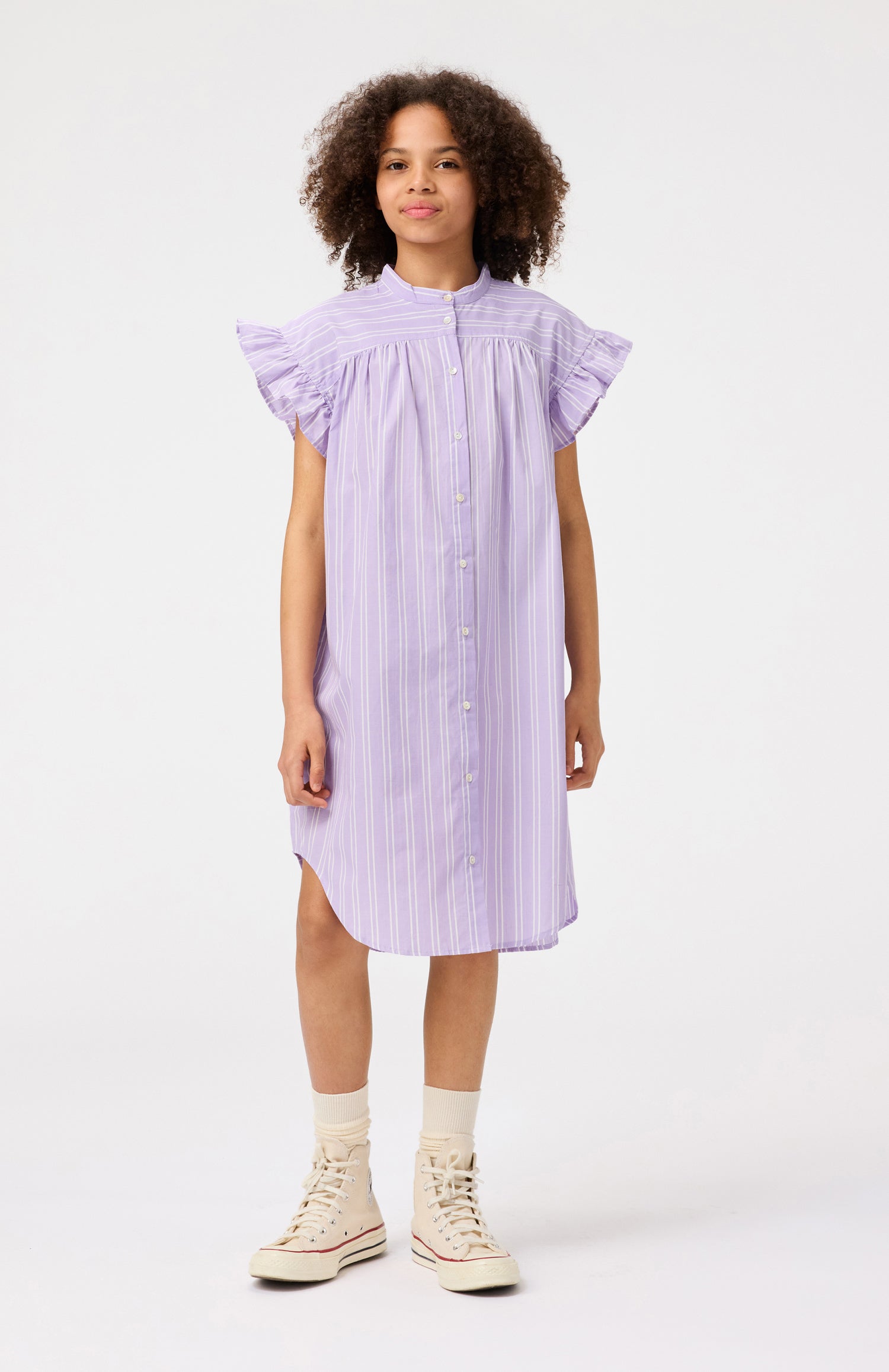 Molo - cortny - rail stripe dress - purple