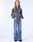 Molo - guinevere - wool cardigan - grey melange