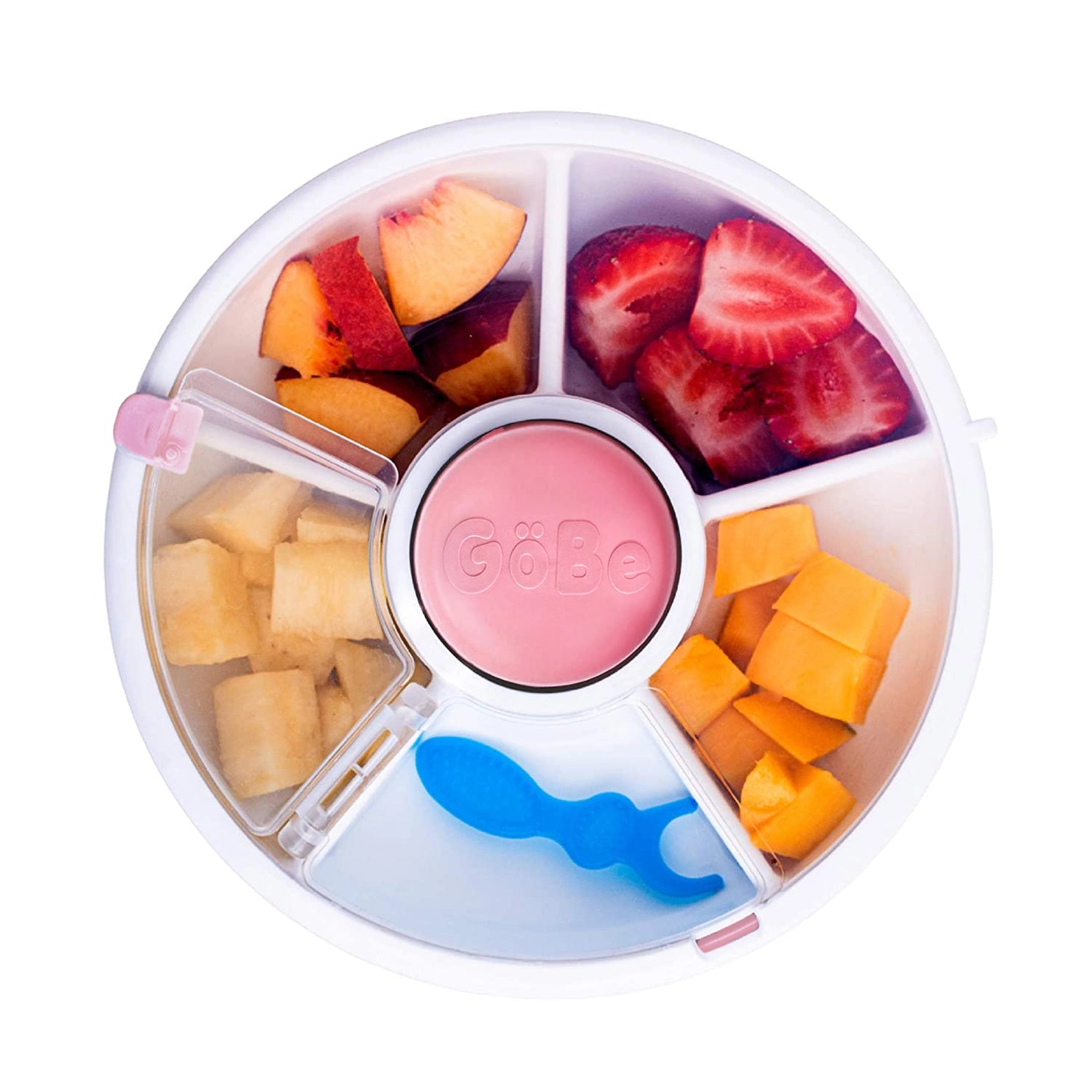 Gobe - original snack spinner - coral pink