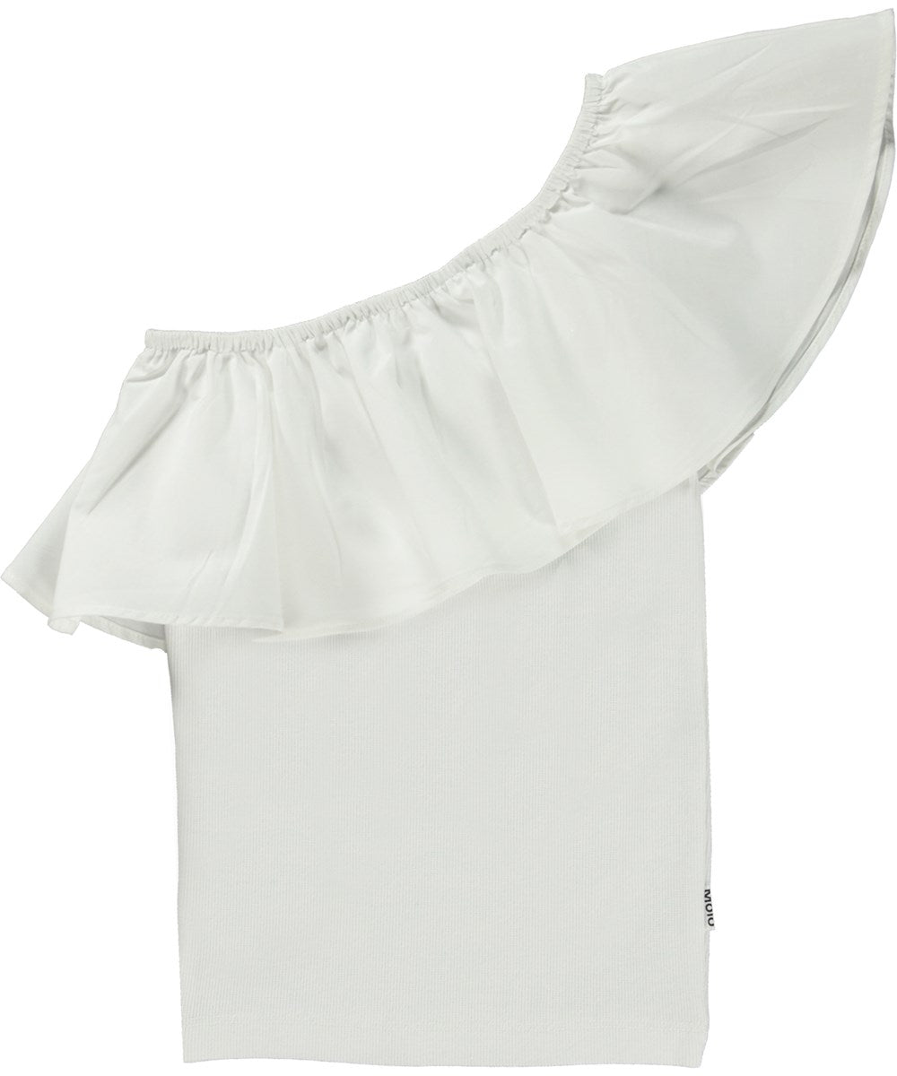 Molo - rebecca - top - crisp white