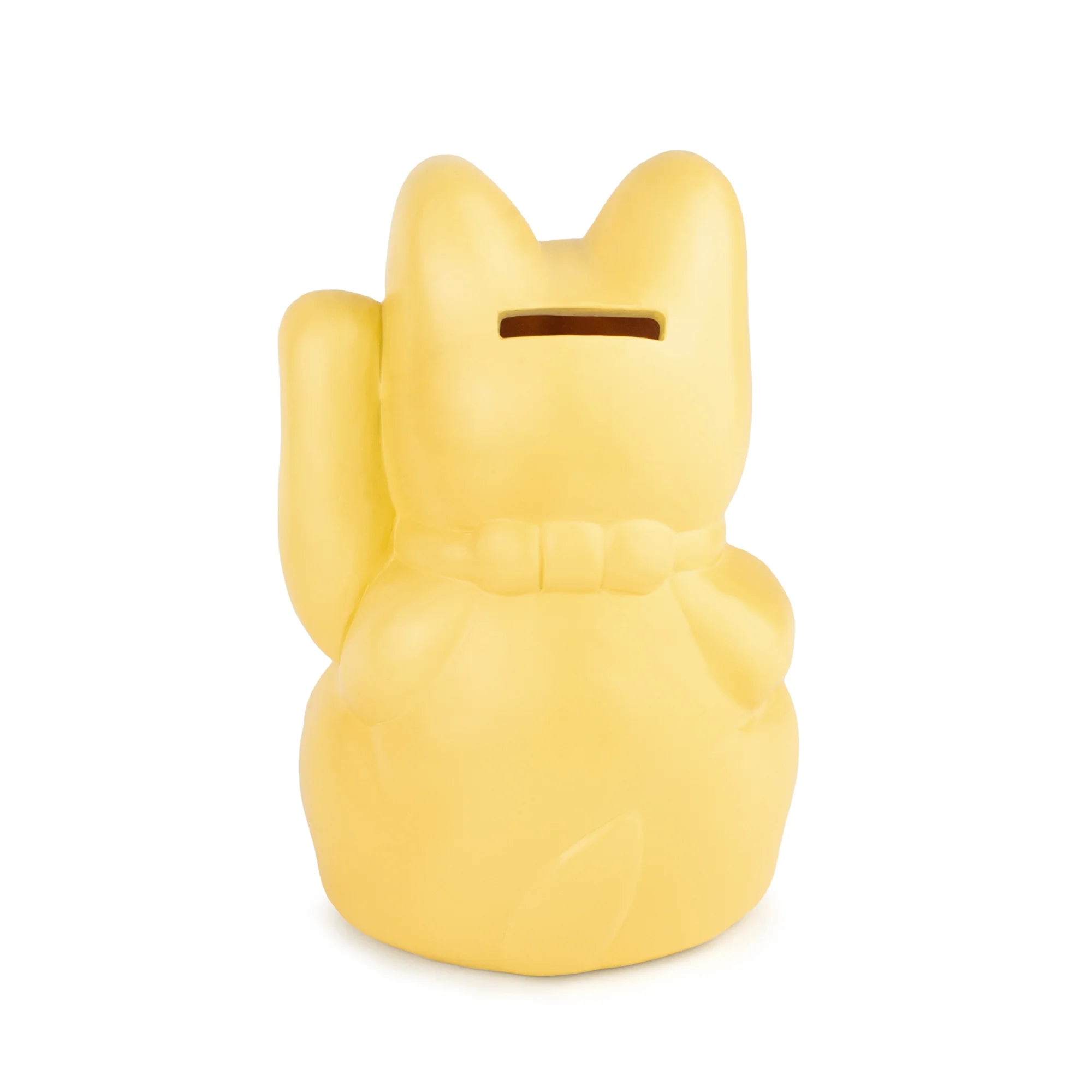 Lucky cat - money box - light yellow