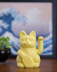 Lucky cat - prosperity waving cat - yellow