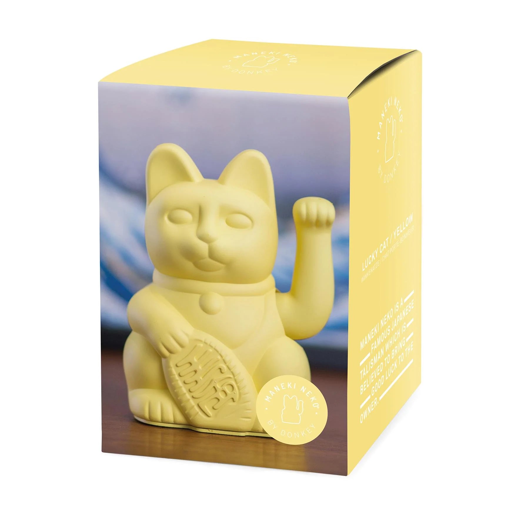 Lucky cat - prosperity waving cat - yellow