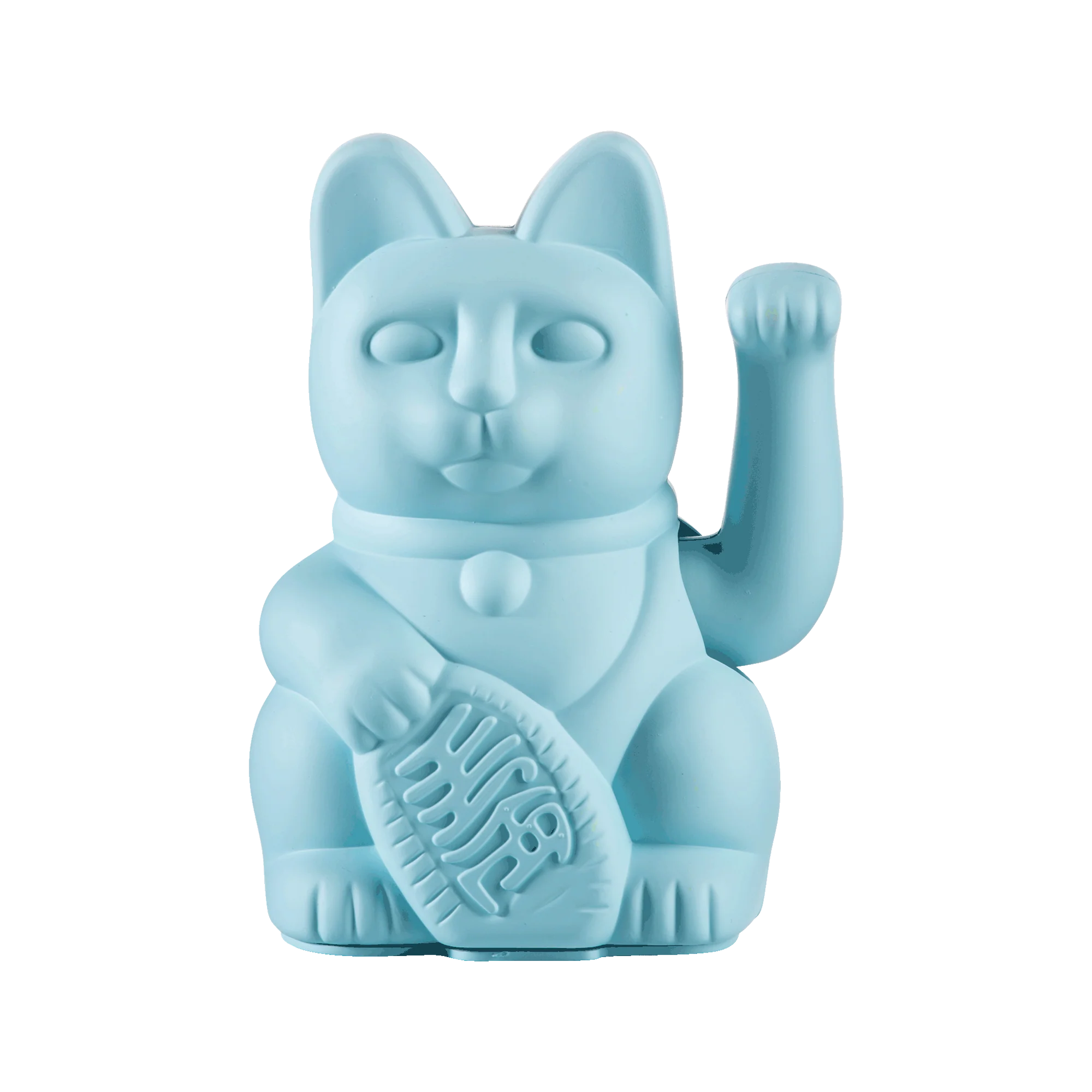 Lucky cat - tenderness waving cat - light blue