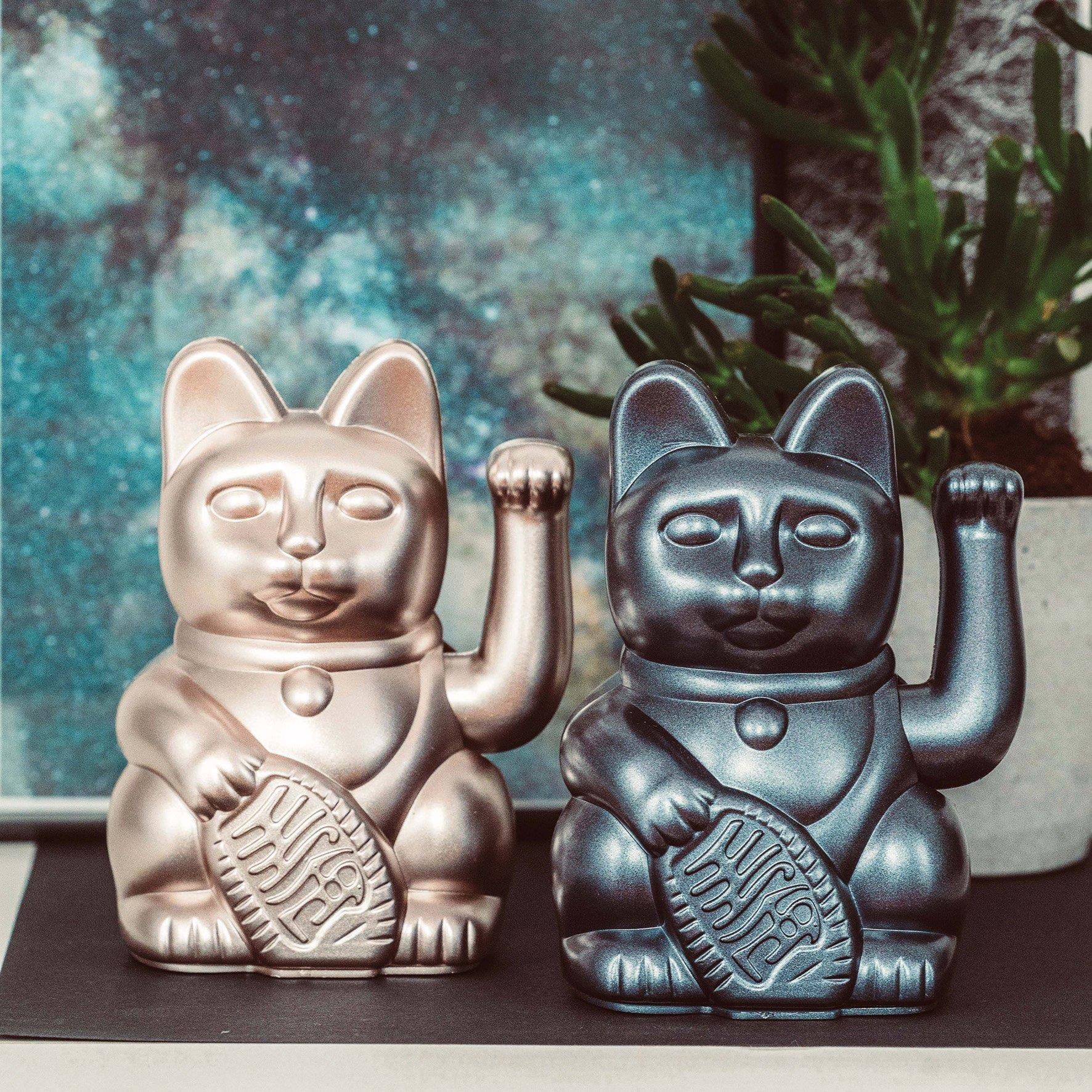 Lucky cat - inspiration waving cat - moonlight