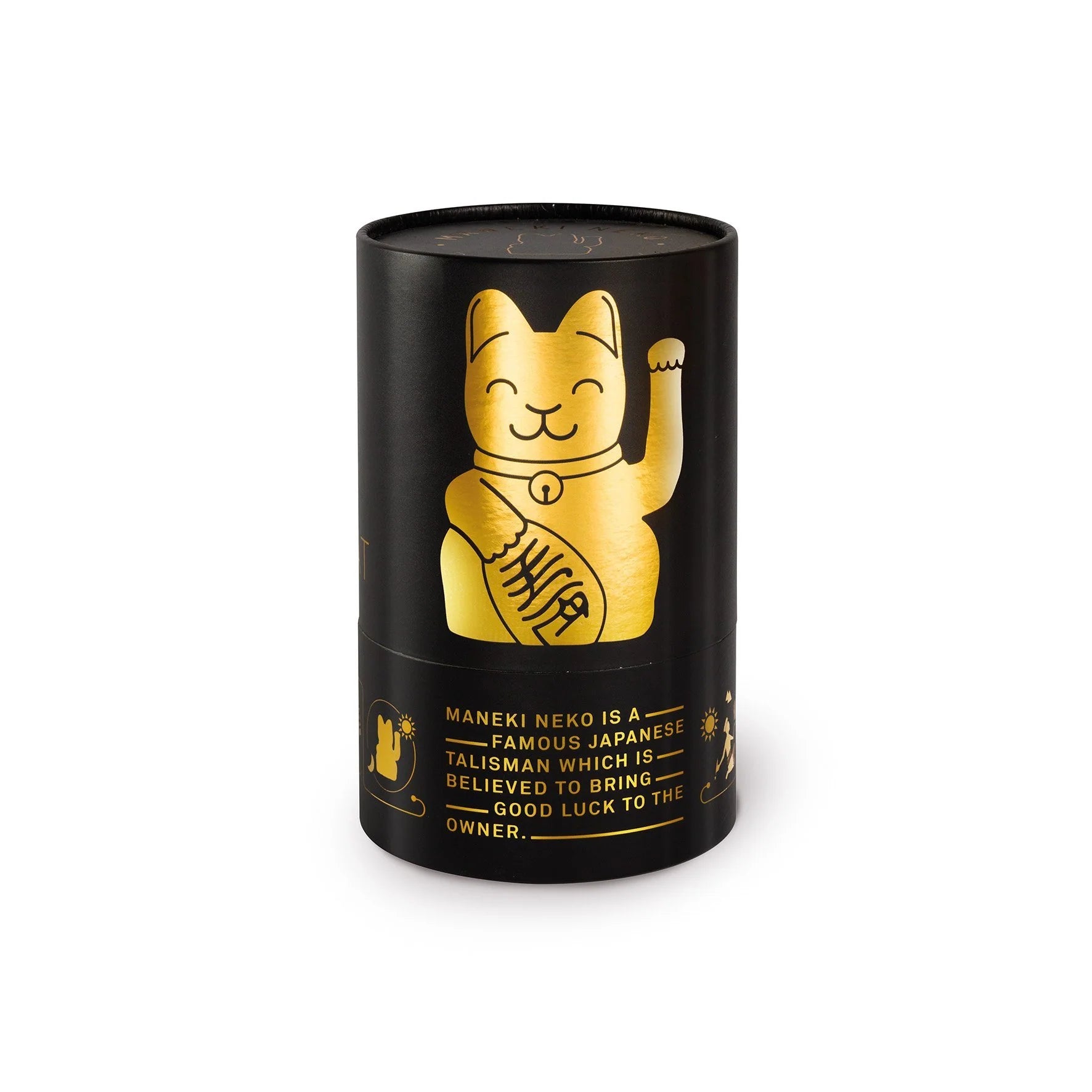 Lucky cat - waving cat - shiny gold