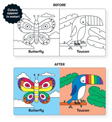 Color magic bath book - wild rainbow