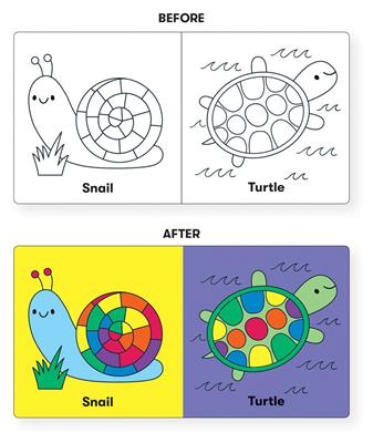 Color magic bath book - wild rainbow