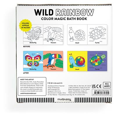 Color magic bath book - wild rainbow
