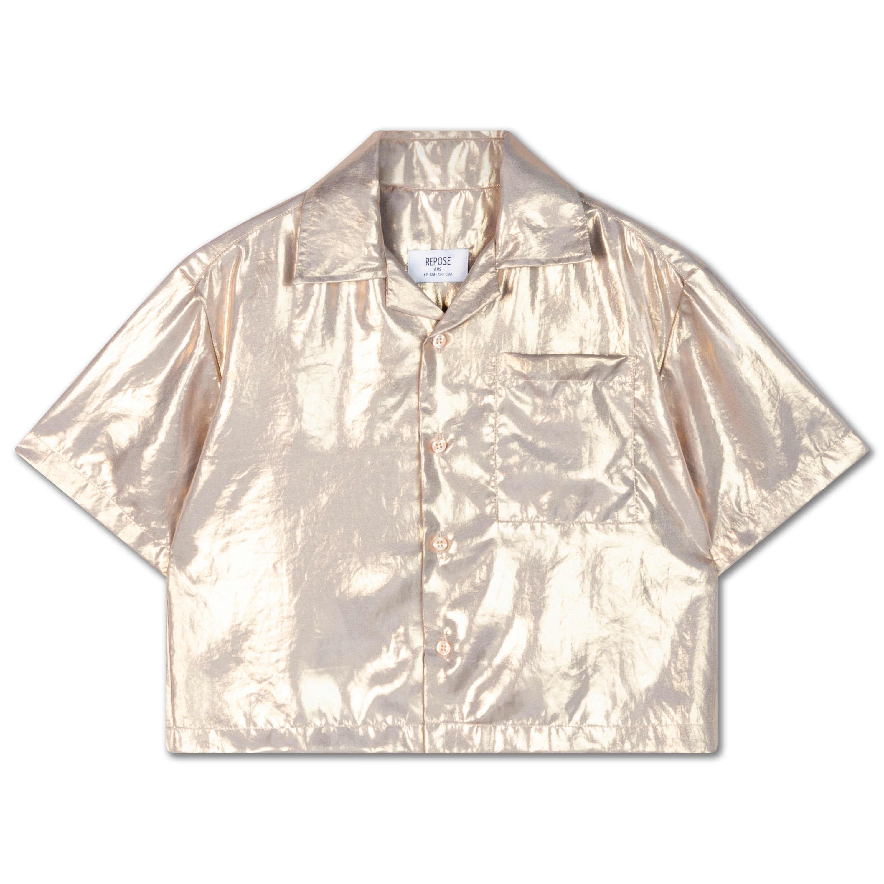 Repose Ams - cropped shirt - shimmers of gold