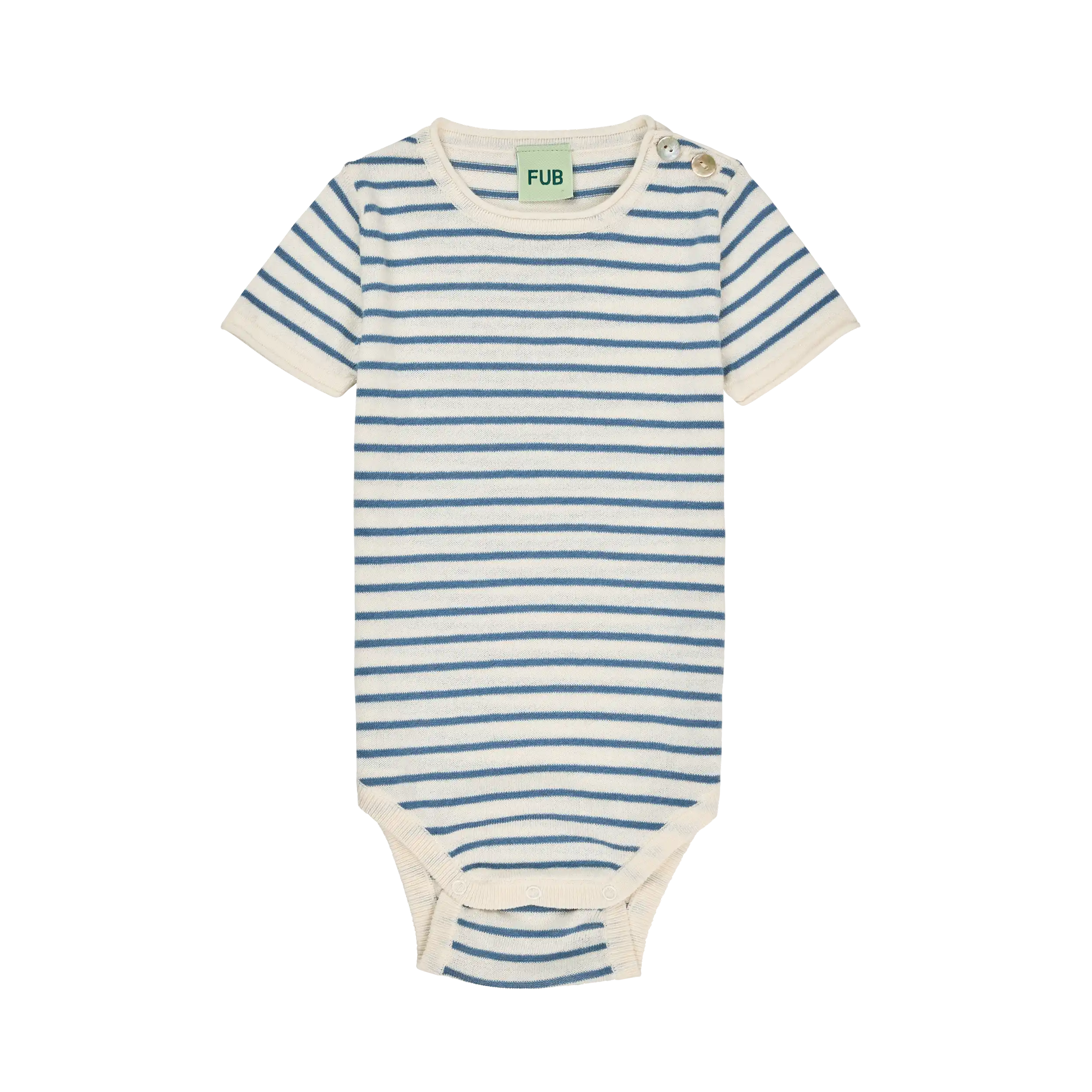 Fub - baby - stripe body - ecru/washed indigo