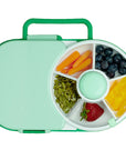 Gobe - lunchbox with snack spinner - sage green