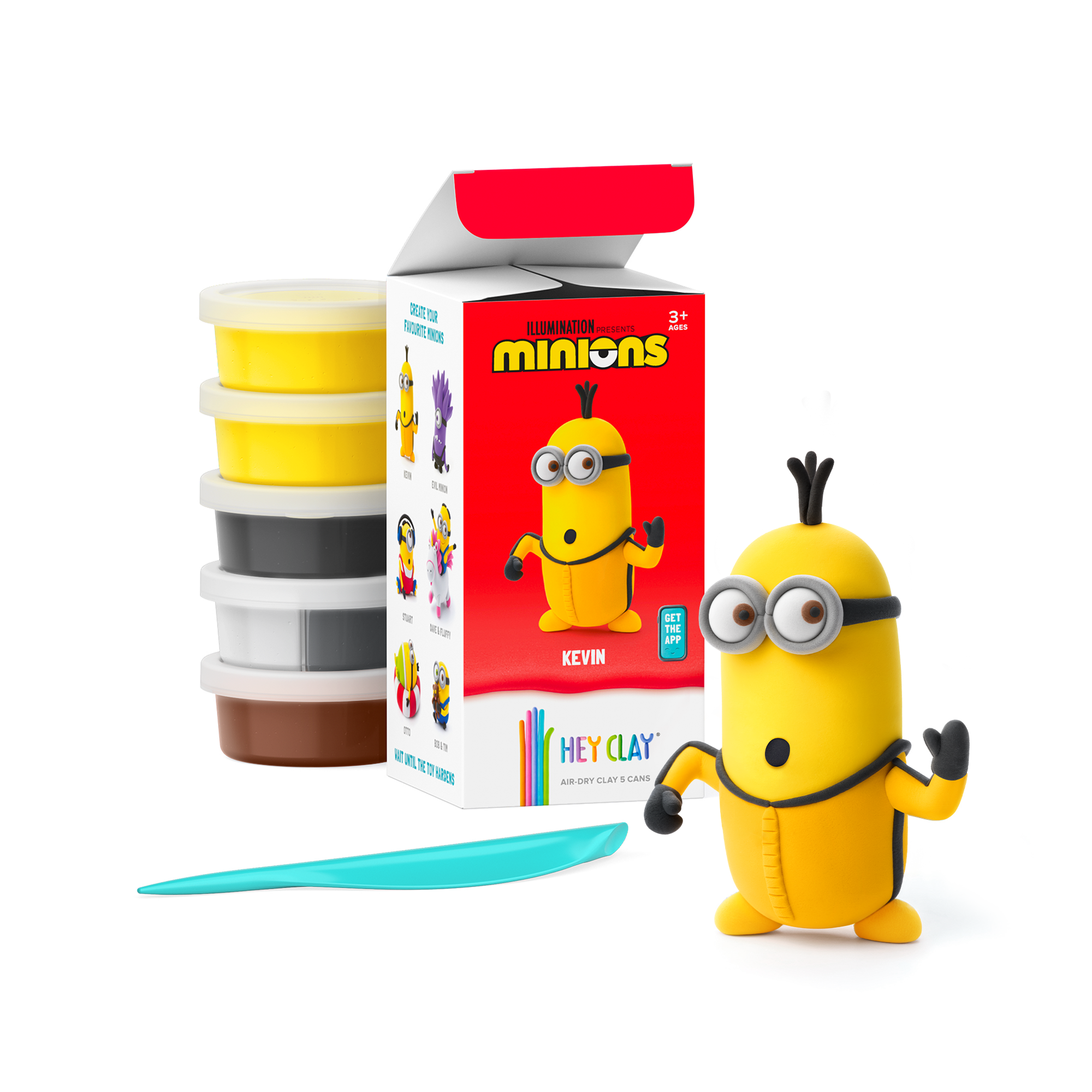 Heyclay - limited edition - minions kevin - 5 cans