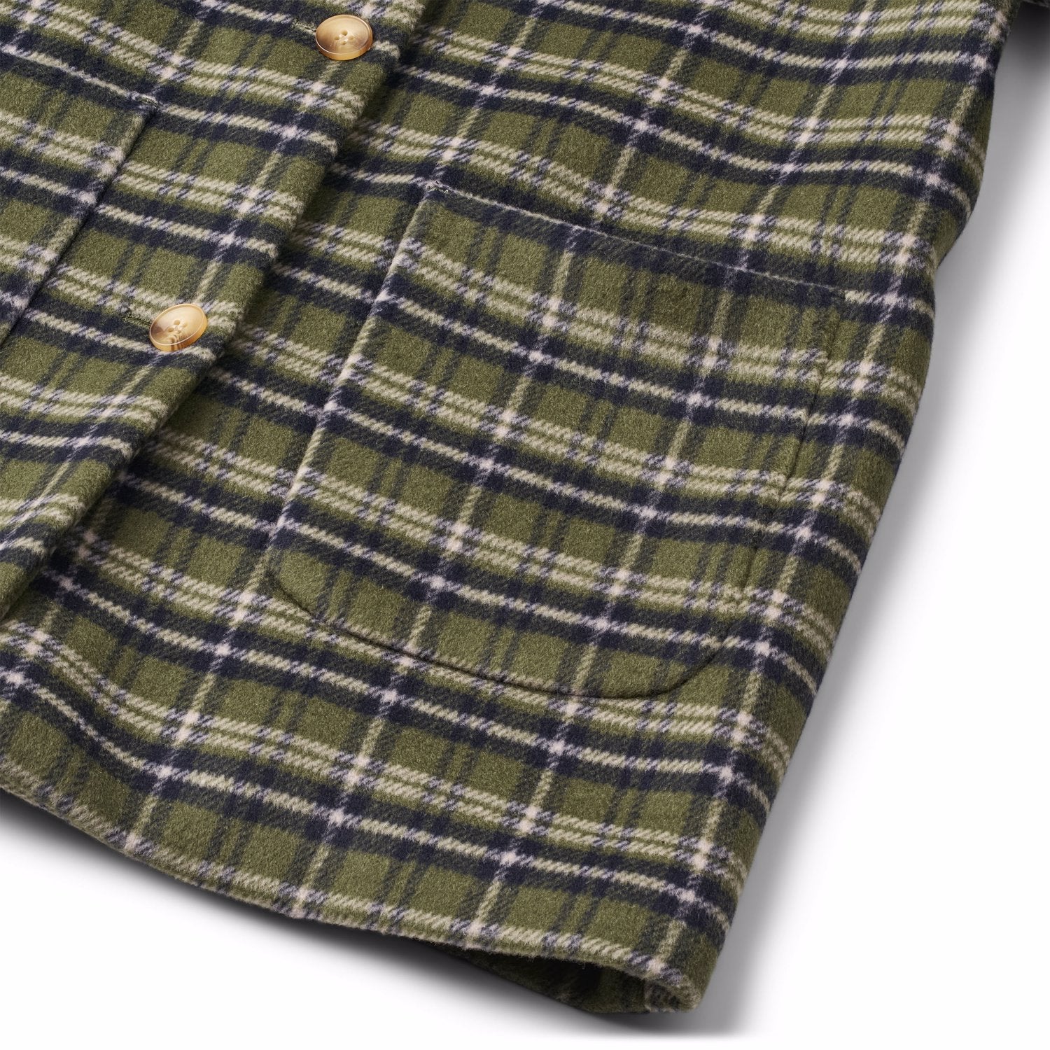 Molo - hope - wool jacket - evergreen check