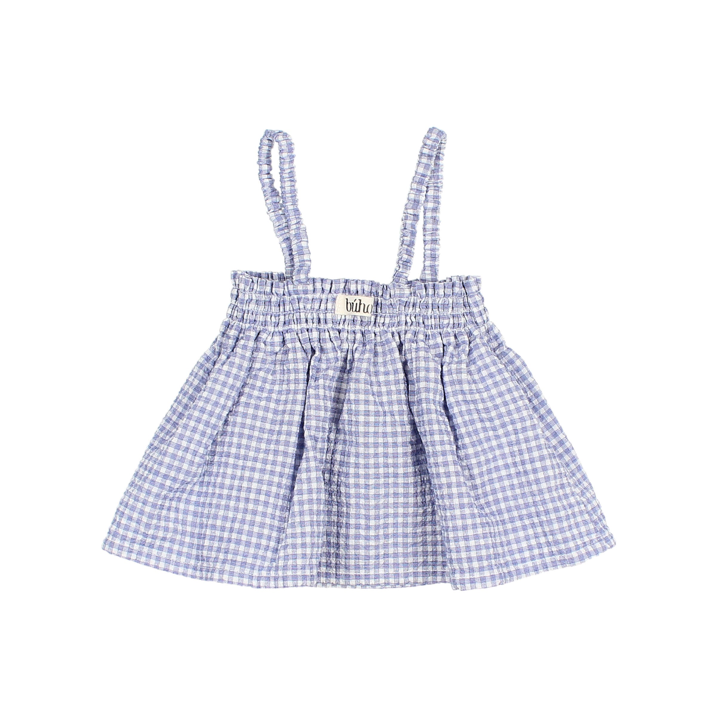 Buho - bb - gingham top - royal blue