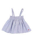 Buho - bb - gingham top - royal blue