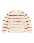 Buho - bb - marine jumper - stripes ivory