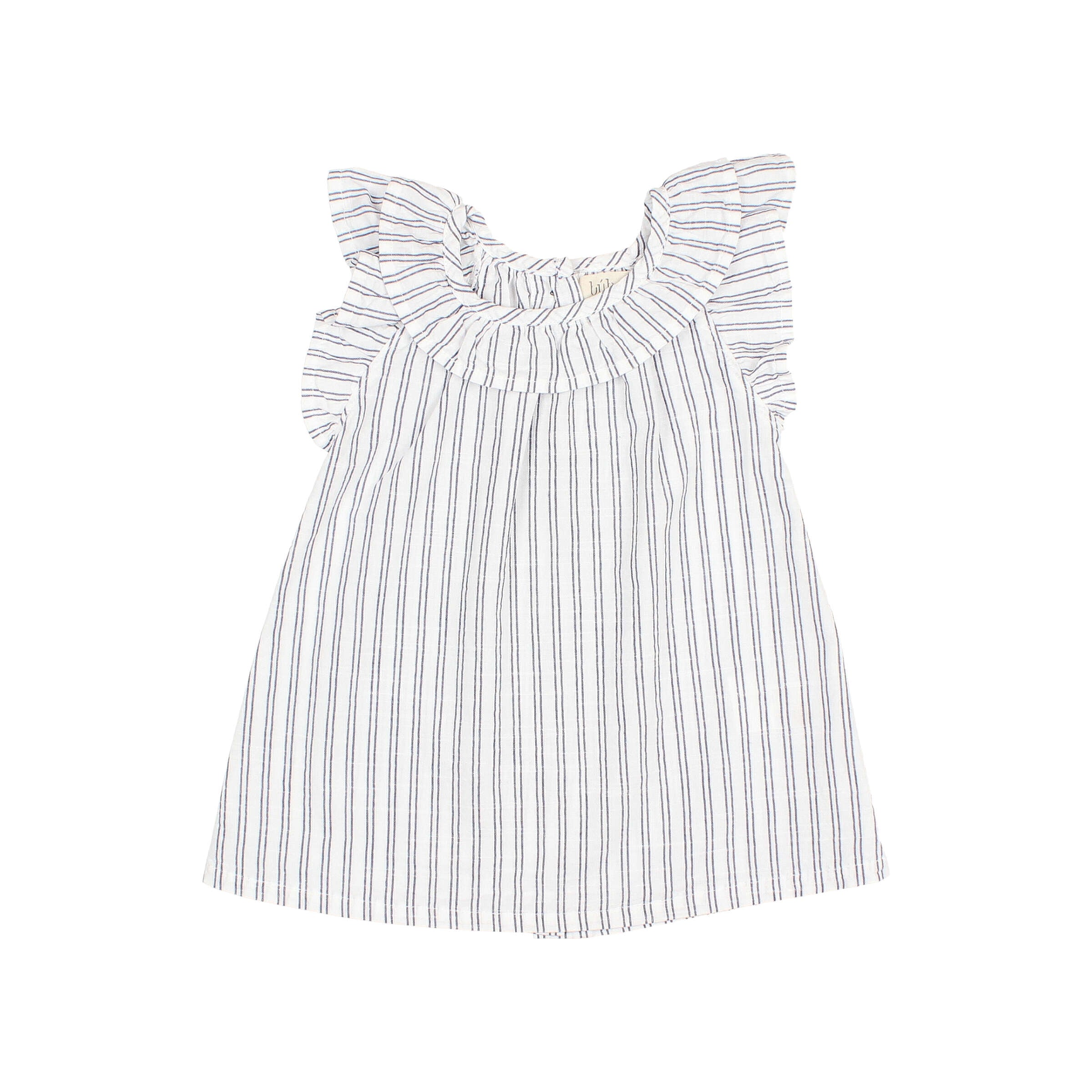 Buho - bb - embroidery stripes dress - white