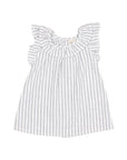 Buho - bb - embroidery stripes dress - white