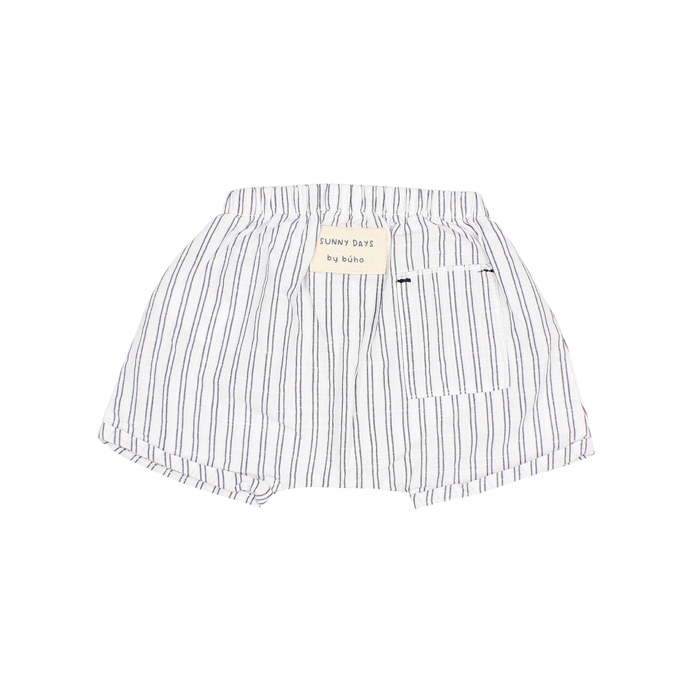 Buho - bb - stripes short - white