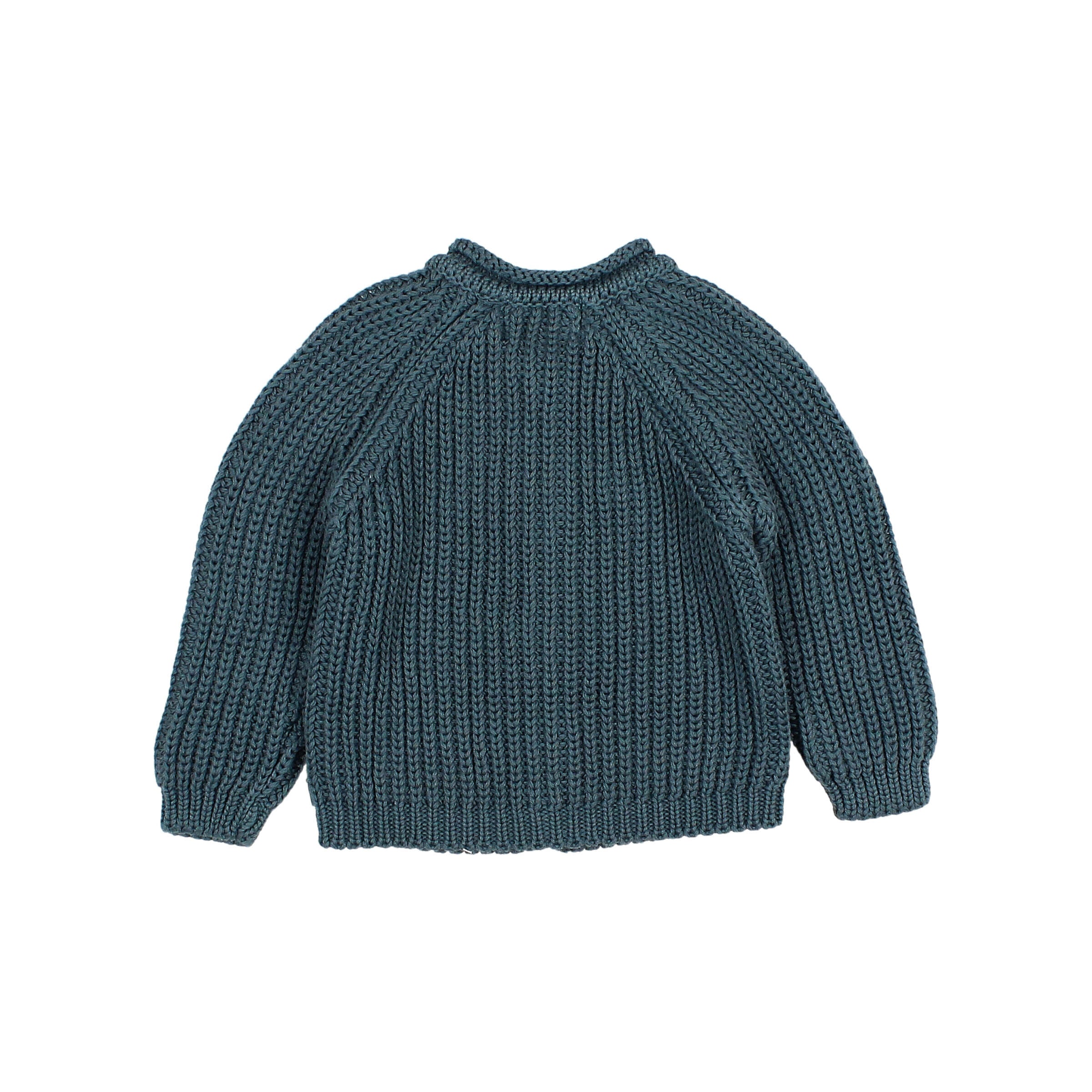 Buho - bb - cotton knit cardigan - blue teal