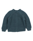 Buho - bb - cotton knit cardigan - blue teal