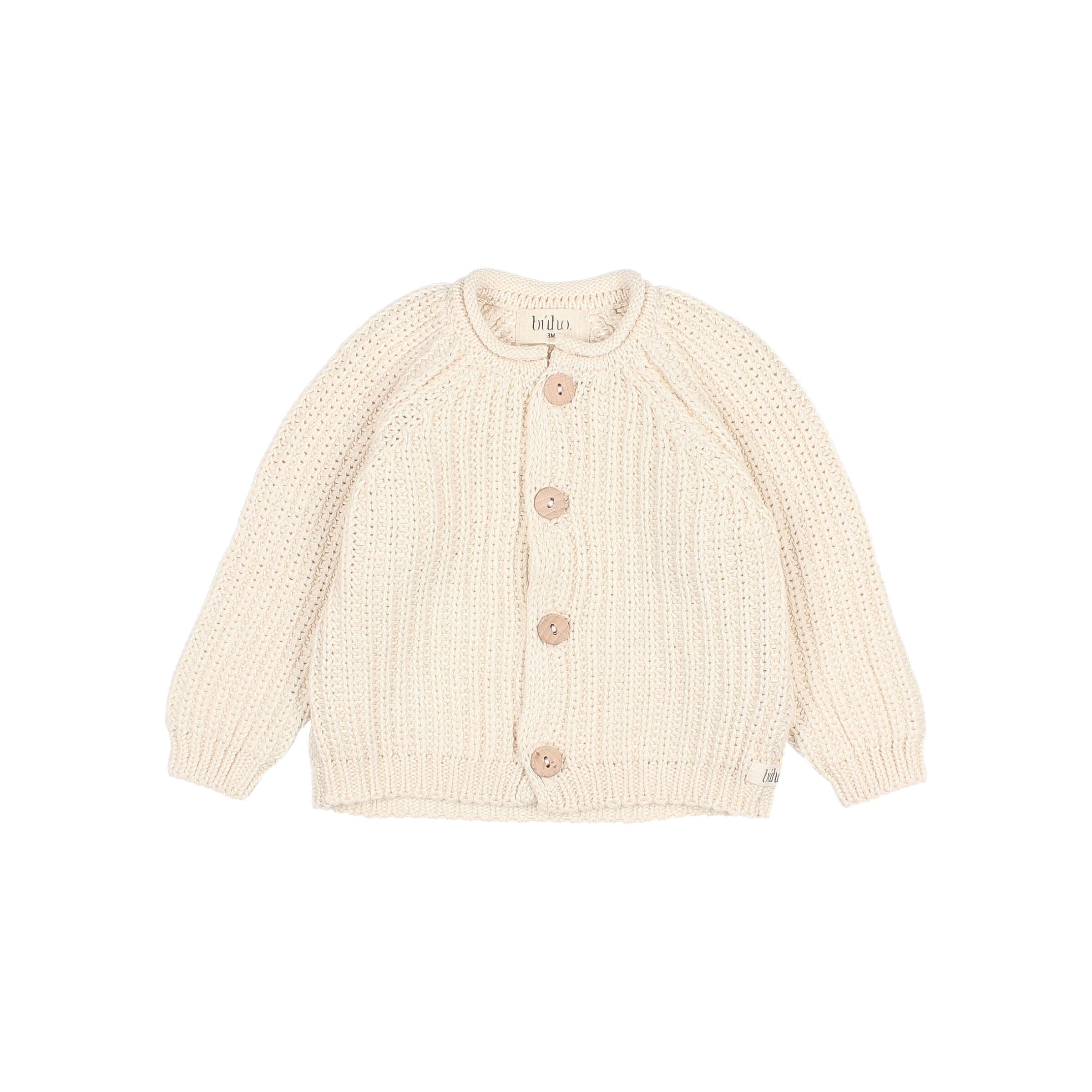 Buho - bb - cotton knit cardigan - ecru