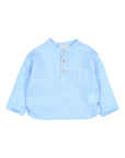 Buho - bb - linen kurta shirt - provence blue