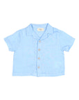 Buho - bb - linen shirt - provence blue