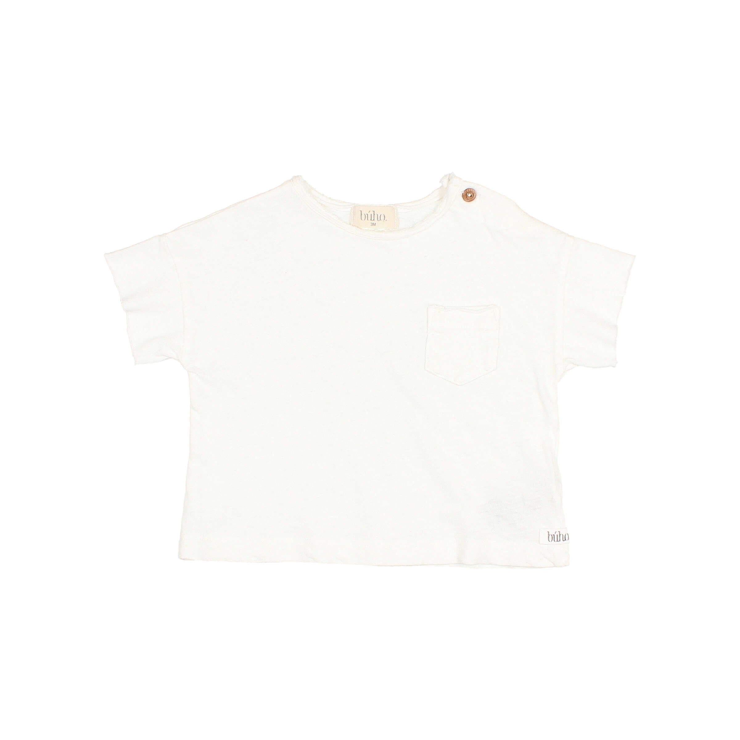 Buho - bb - pocket linen t-shirt - white