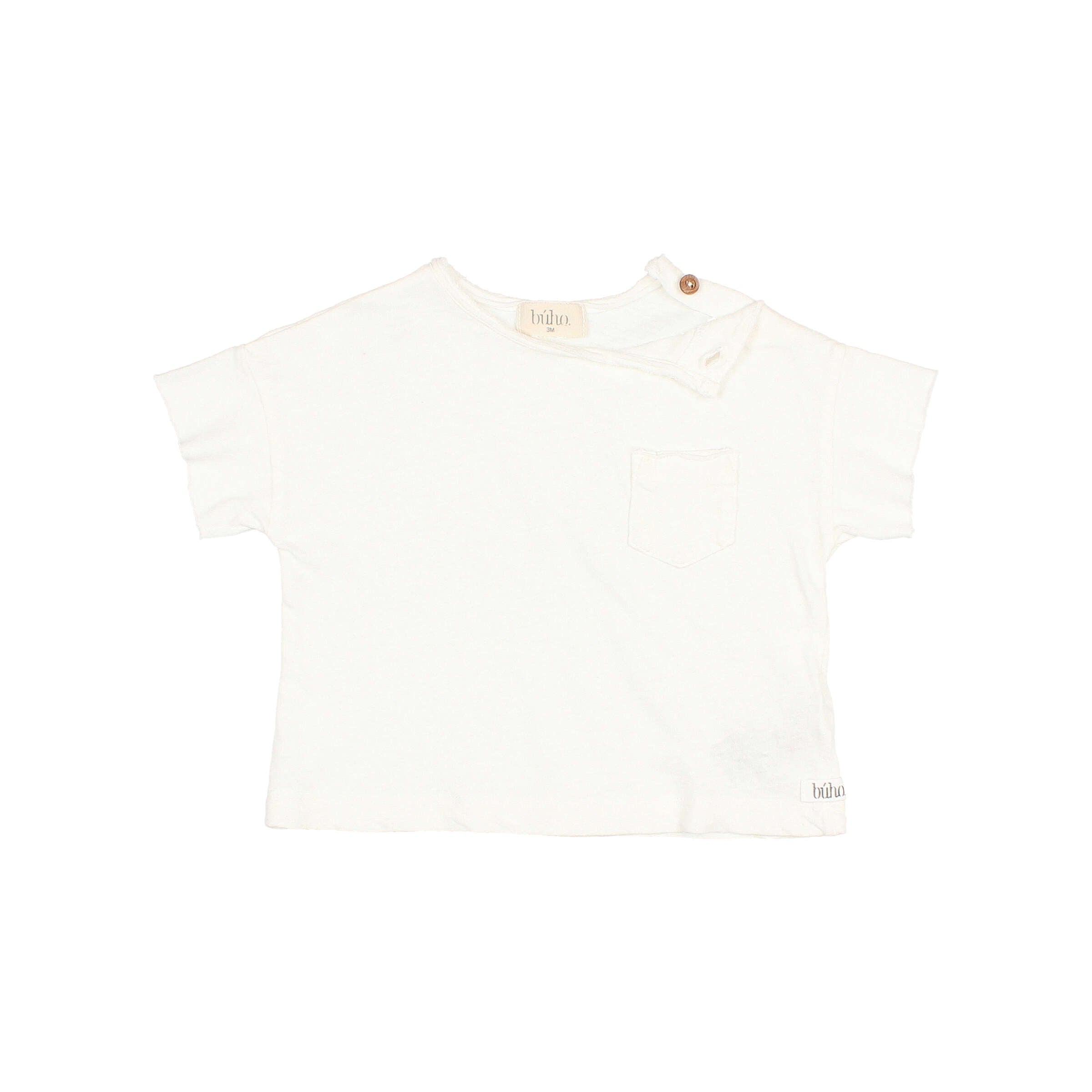 Buho - bb - pocket linen t-shirt - white