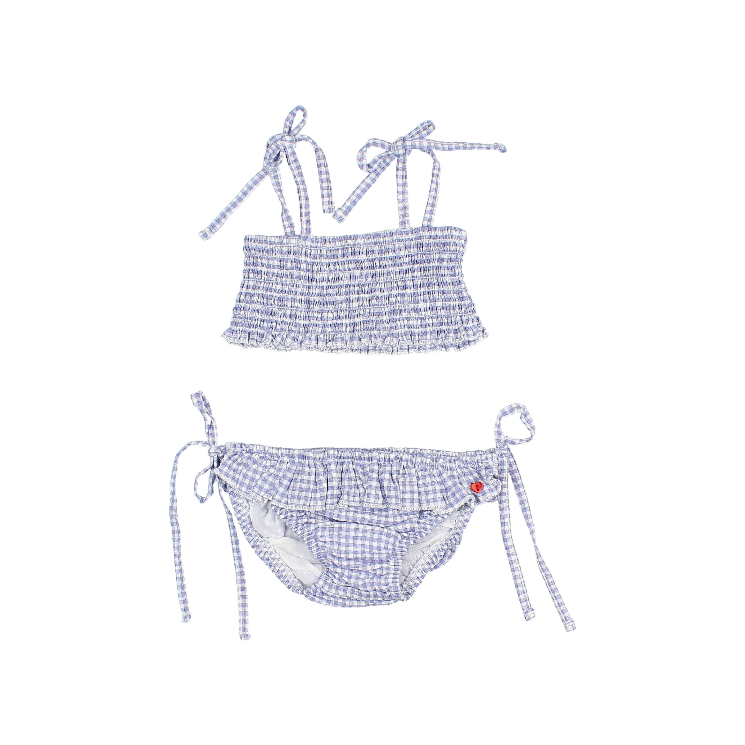 Buho - kids - gingham bikini - royal blue