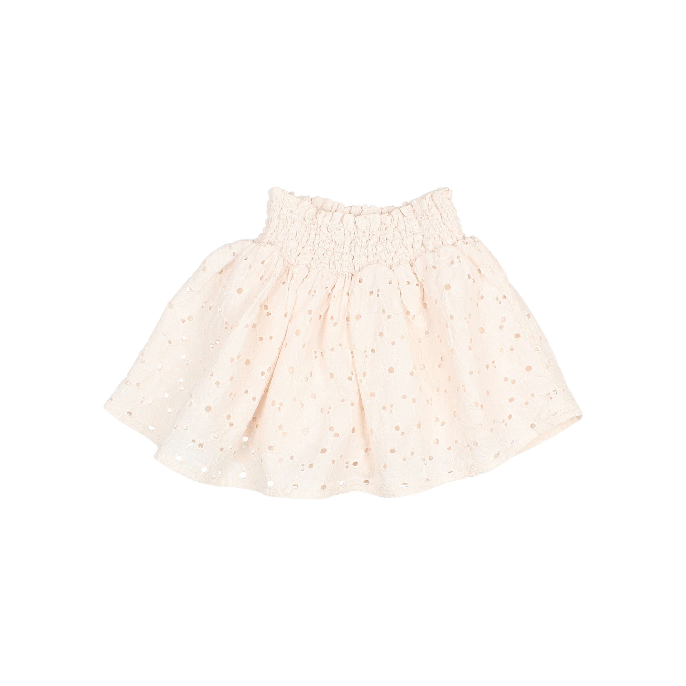 Buho - kids - embroidery skirt - ivory