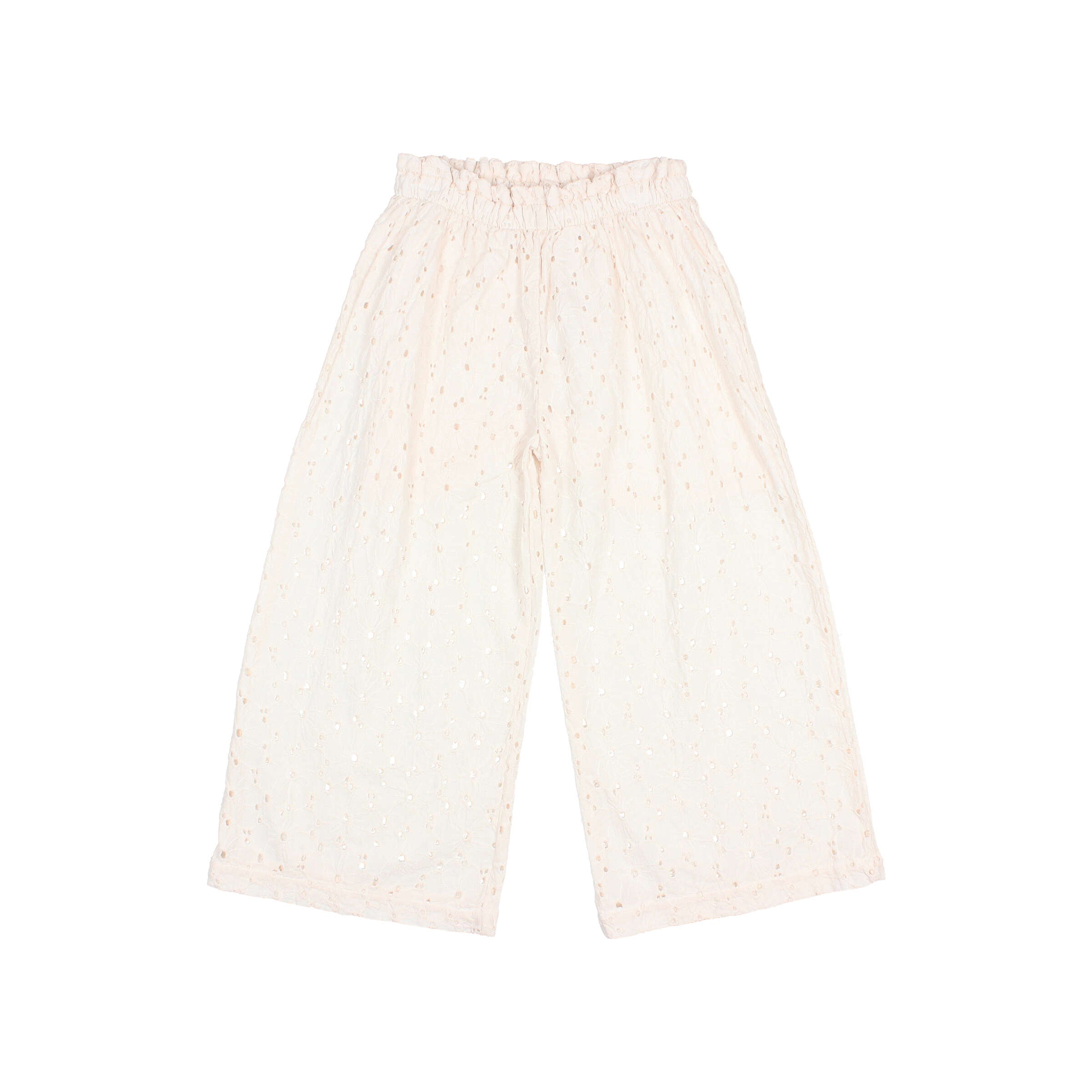 Buho - kids - embroidery pants - ivory